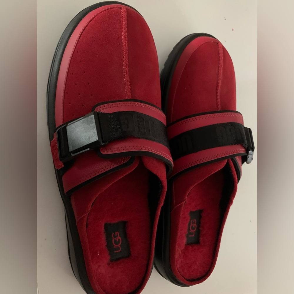 UGG Men's Red and Black Sneakers. New